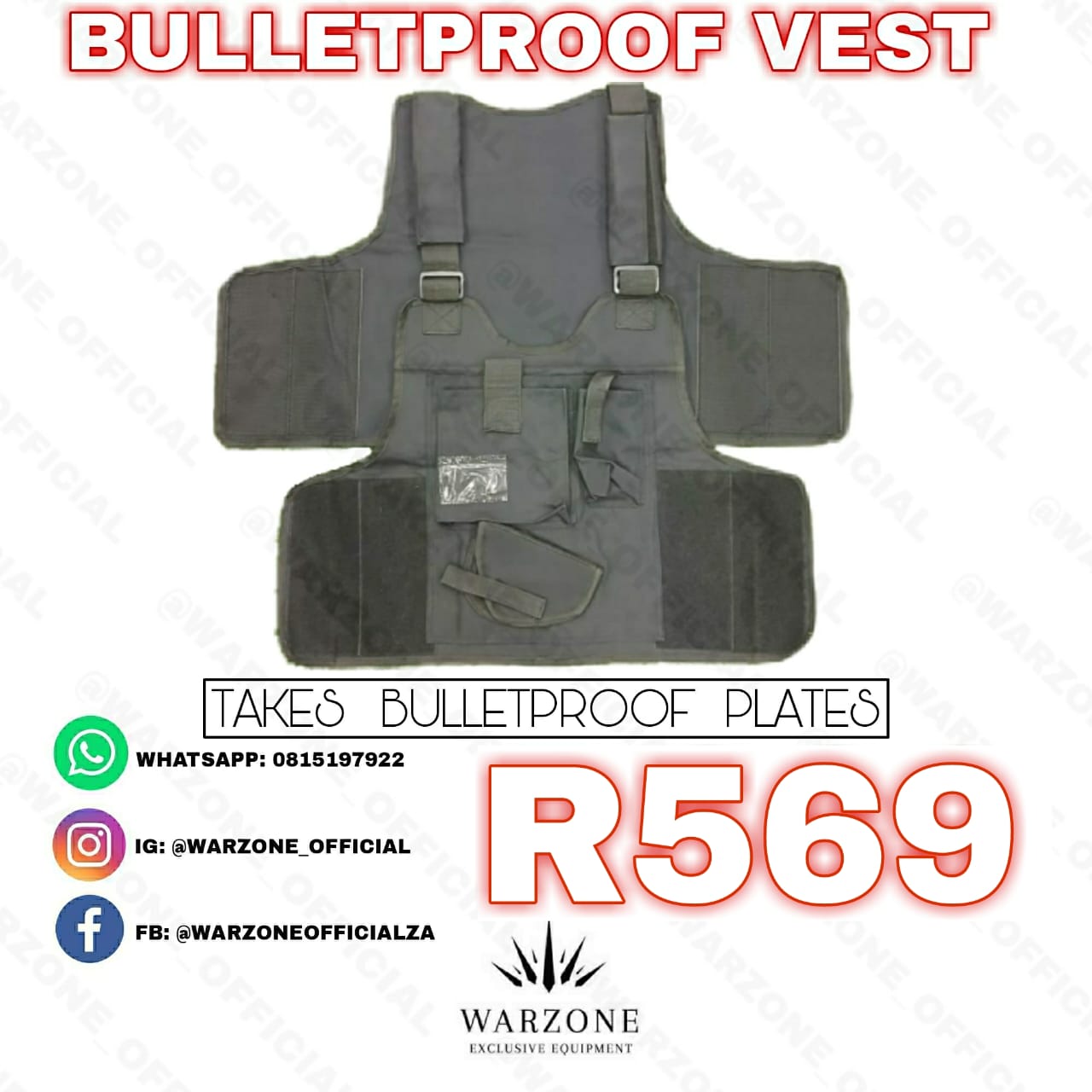 BULLETPROOF VEST(vest only)