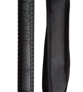 Expandable Baton with Rubber Grip – Police Extension Steel Baton