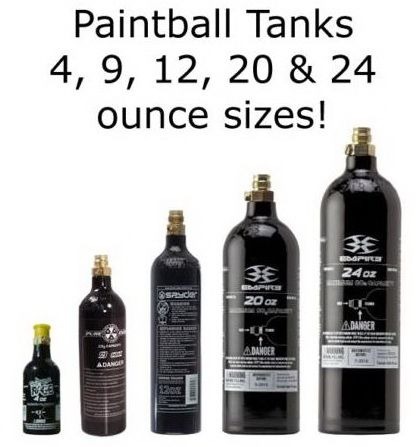 Paintball gas Canisters Variety C02 on sale